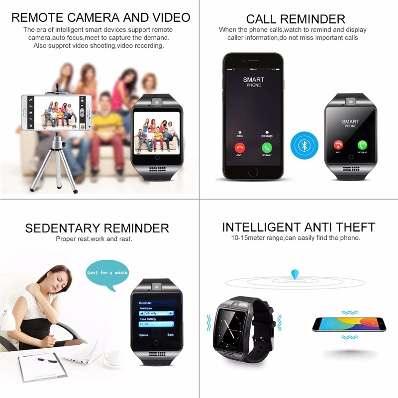Фото KESHUYOU Q18 спортивный шагомер Smartwatchs Bluetooth 4 0 фитнес трекер с sim картой для часов smart KESHUYOU Q18 спортивный шагомер Smartwatchs Bluetooth 4 0 фитнес трекер с sim картой для часов smart