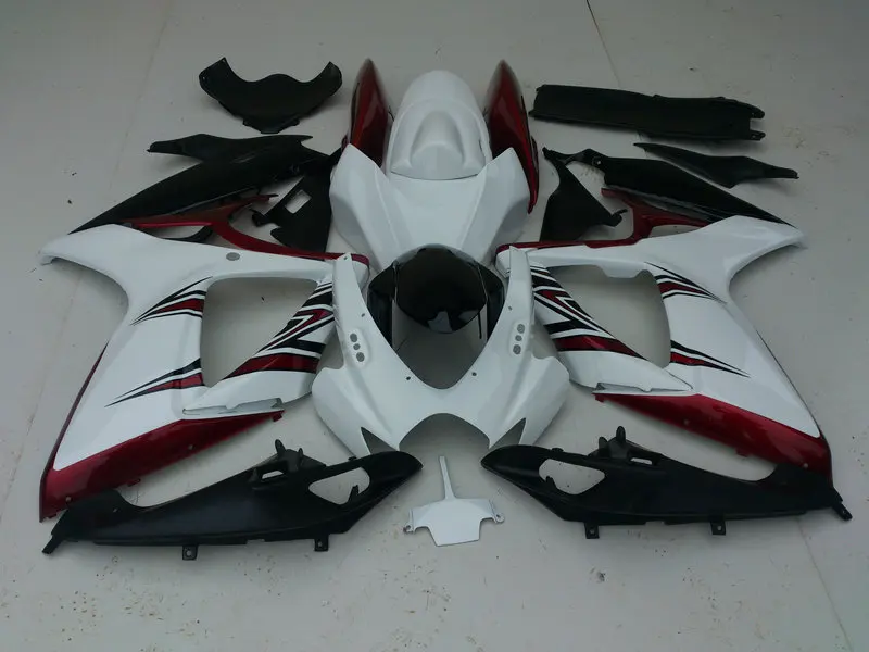 Комплект обтекателей для мотоцикла SUZUKI GSXR600 750 K6 06 07 GSXR 600 GSXR750 2006 2007 ABS белый