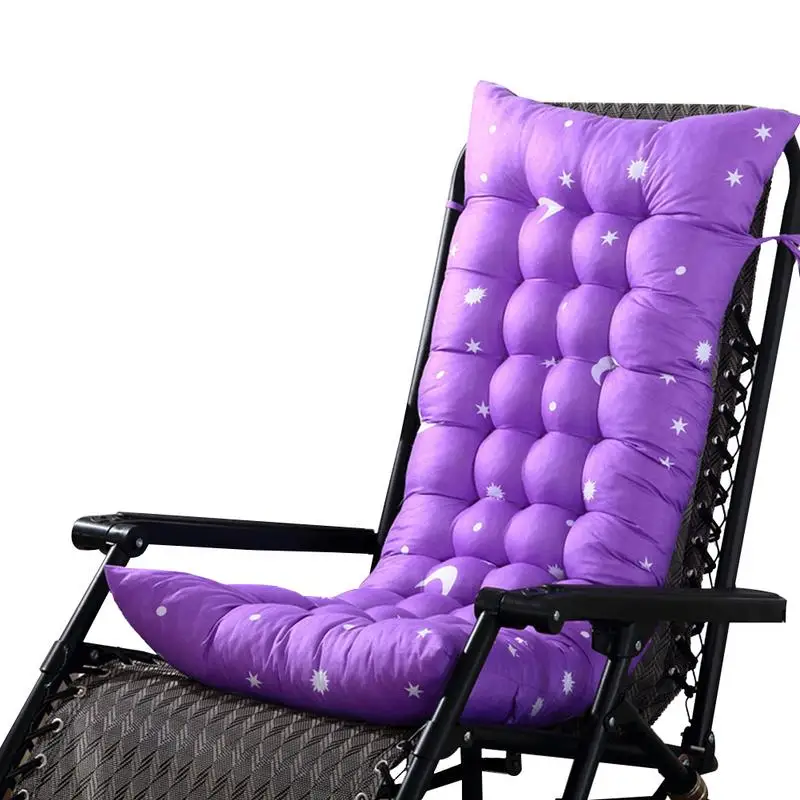 Purple Утолщенная подушка для пляжного сиденья, подушка для обеденного отдыха, хлопковый коврик, кресло-качалка для помещений и улицы, кресло-качалка - Цвет: Purple