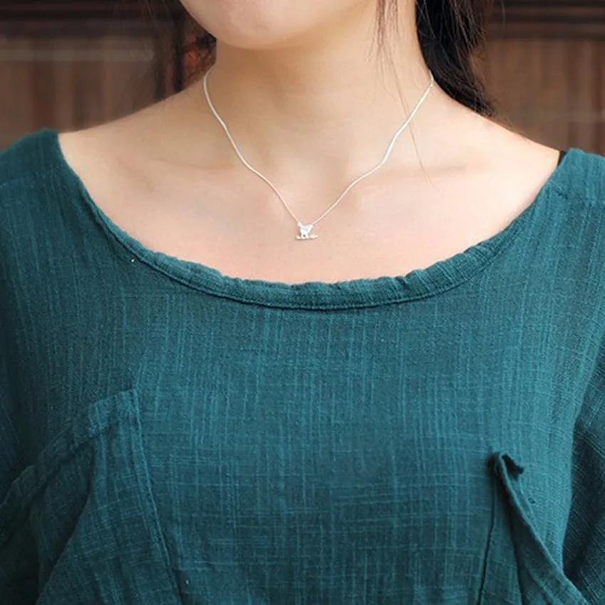 Kinitial Bird On Branch Necklace Silver Animal Birds Pendants &amp Necklaces for Woman Fashion Statement Jewelry Best Gift | Украшения и