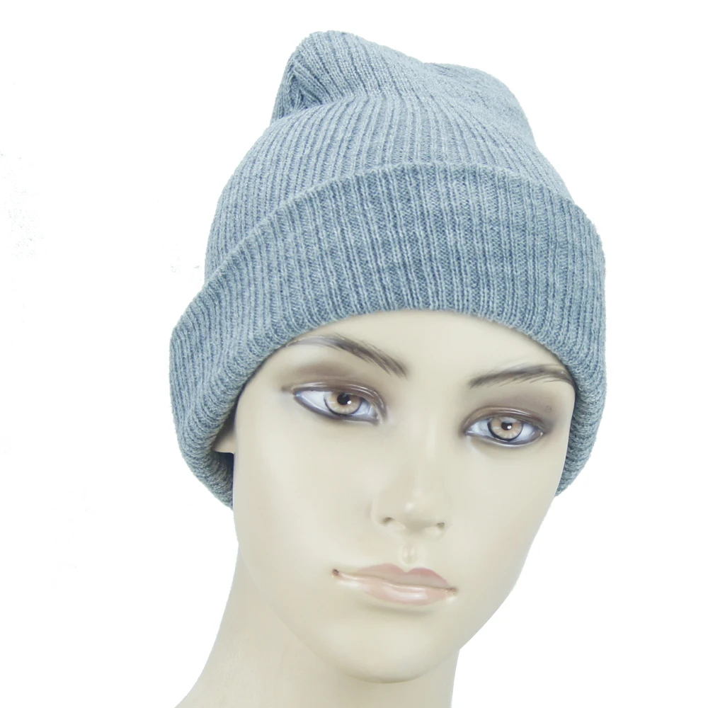 Новинка 2017 зимние шапки одноцветная шапка для женщин унисекс простые теплые