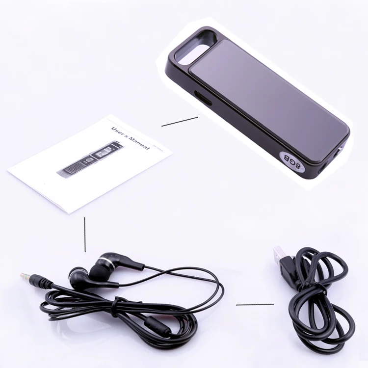 Маленький Мини Портативный цифровой диктофон с MP3 функцией звукозаписи в течение