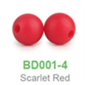 Red Chenkai 100 шт 9 мм силиконовые бусины для зубов DIY детская погремушка-прорезатель для зубов подвеска пустышка сенсорные ювелирные изделия игрушка для изготовления бусин - Цвет: Red