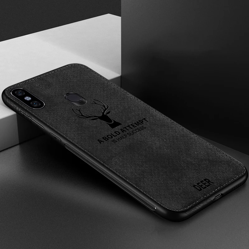 Black Мягкий тканевый чехол для телефона GerTong для Xiaomi mi 9 8 Lite 9T Pro mi x 3 2S Max 3 A1 A2 Lite mi 9 SE mi 8 чехол s олень Ткань задняя крышка - Цвет: Black