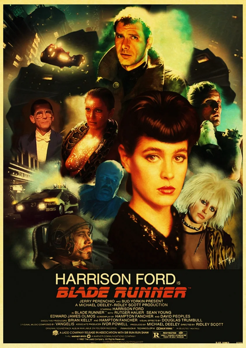E089 Фильм Blade Runner 2049 Ретро плакат печать высокого качества стикер стены гостиной домашний декор крафт-бумага бар стикер стены - Цвет: E089