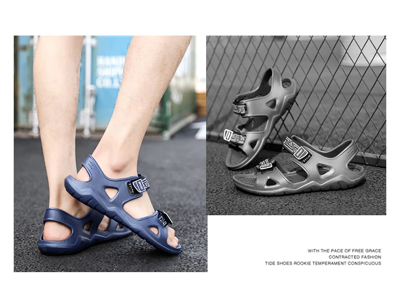 Large Size Men Sport Sandals Summer Cheap Beach Shoes Light Outdoor Non-slip Water Shoes Rivers Upstream Slippers Man Footwear