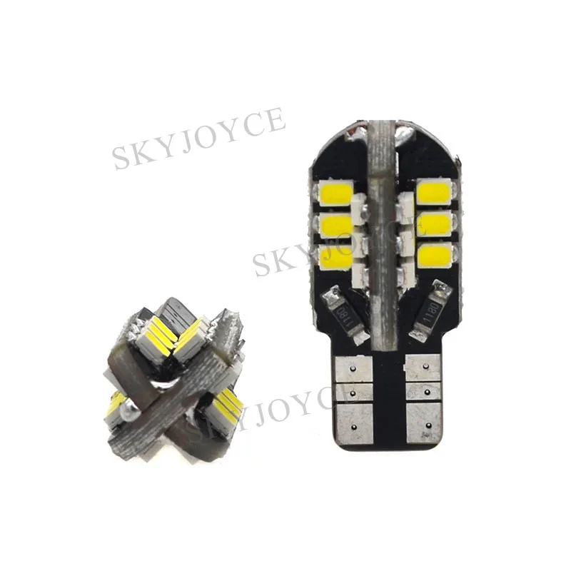 SKYJOYCE 100 шт. светодиодный T10 24SMD Canbus светильник свет 194 2835 24 светодиода без ошибок 10