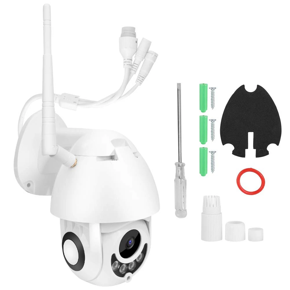 Наружная Водонепроницаемая WiFi камера 1080P панорамирование наклон домашняя камера видеонаблюдения ночного видения Обнаружение движения 2 пути аудио