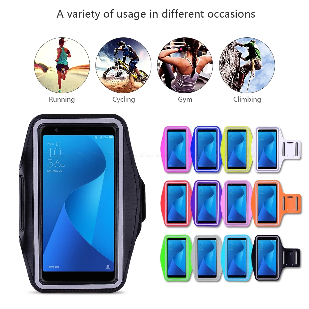 Чехол для занятий спортом бега велоспорта тренажерного зала Asus ZenFone Max Pro Plus M2 M1 Shot