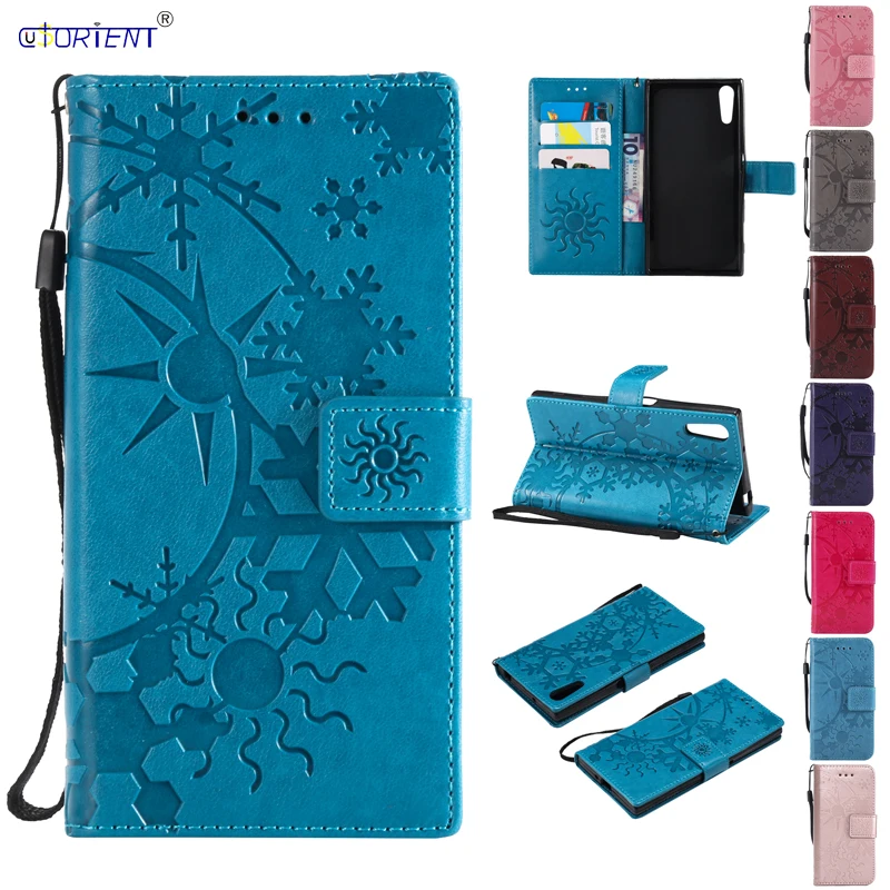 Чехол-книжка для Funda Sony Xperia XZ F8332 F8331 кожаный чехол-бумажник с отделением карт