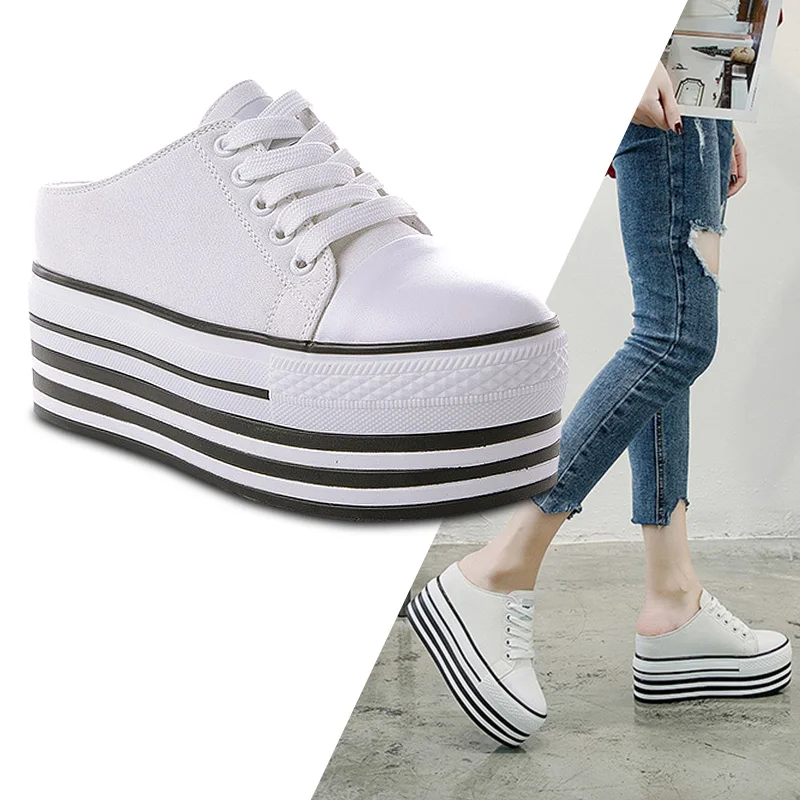 SONDR/Женская обувь на платформе повседневная плоской подошве zapatos de mujer Цвет черный