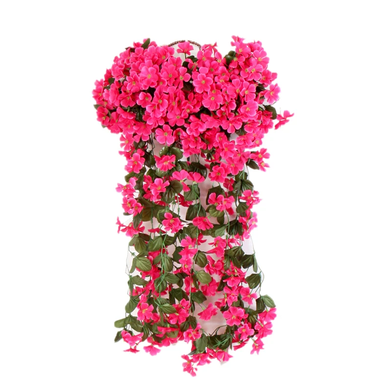 Orhcid vine wisteria фиолетовые шелковые цветы лоза искусственные настенные Висячие