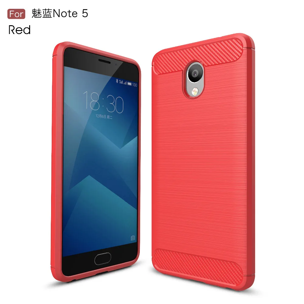 For Meizu M5 Note Case Luxury Carbon Fibre Brushed TPU Cover 5.5 inch Mobile Phone Cases Meilan 5 | Мобильные телефоны и