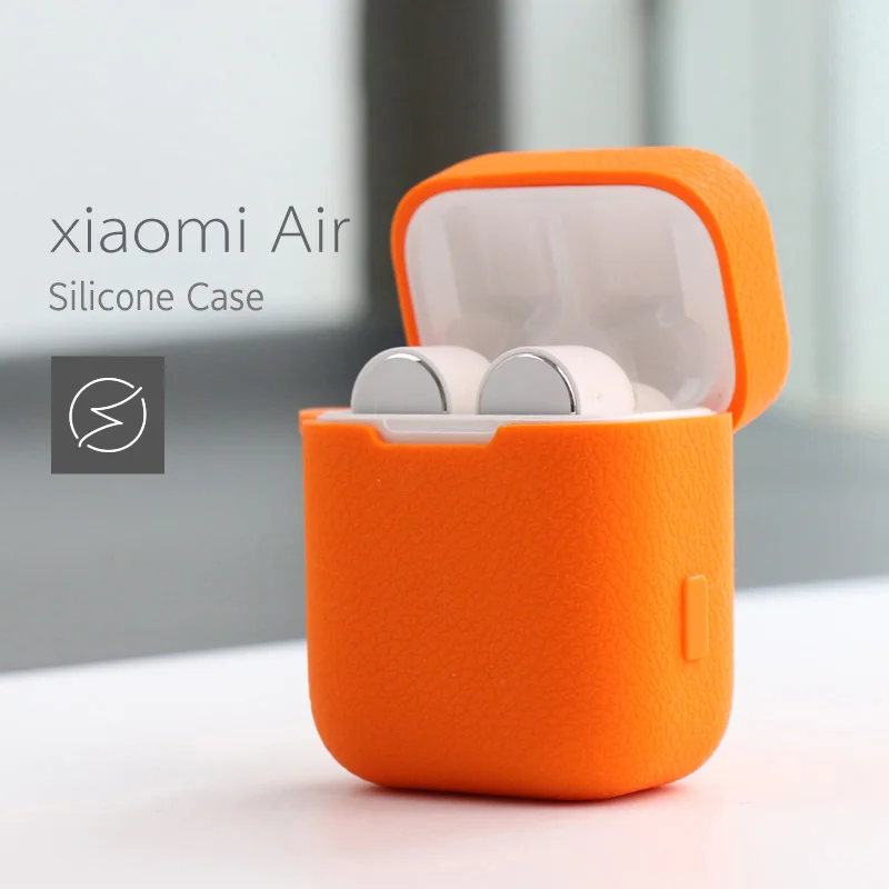 only Orange case Силиконовый чехол для Xiaomi Airdots Pro чехол силиконовый чехол с карабином сумка с крючком для Air TWS беспроводная гарнитура зарядная коробка - Цвет: only Orange case
