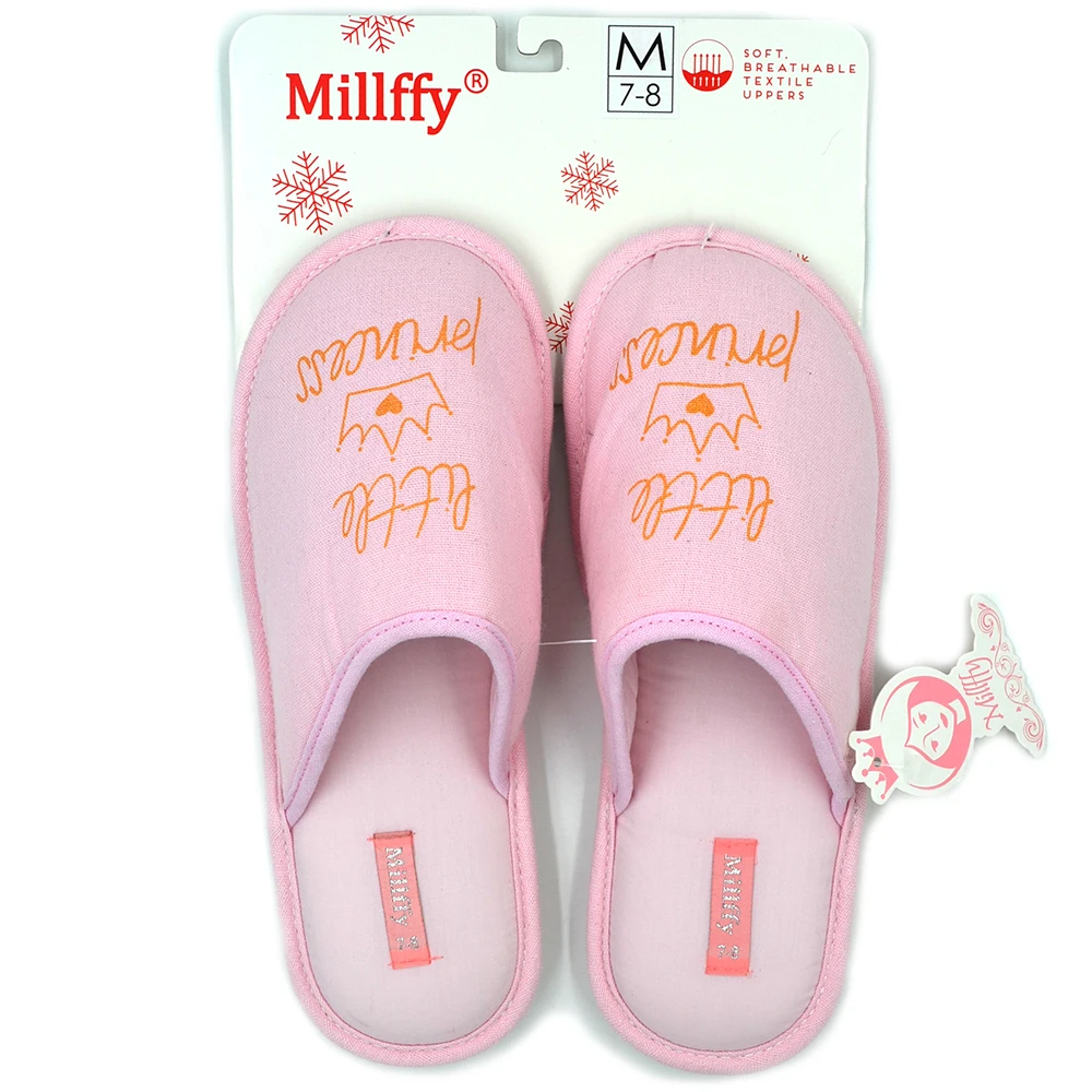 Millffy/весенне летние домашние тапочки в минималистическом стиле из хлопка с