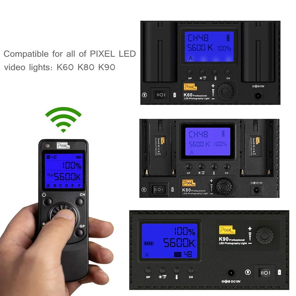 PIXEL LC5 беспроводной пульт дистанционного управления K60 K80 K90 для студийной