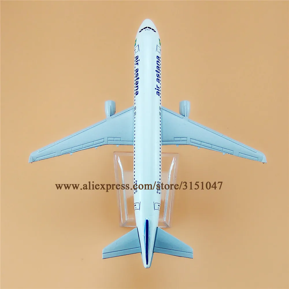 Авиакомпания Астана A320 Airbus 320 Воздушный самолет модель сплава металла самолета