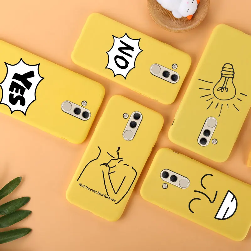 huawei mate 20 lite Case Silicon Funny Painting Soft TPU Back Cover for Protect Phone cases shell |