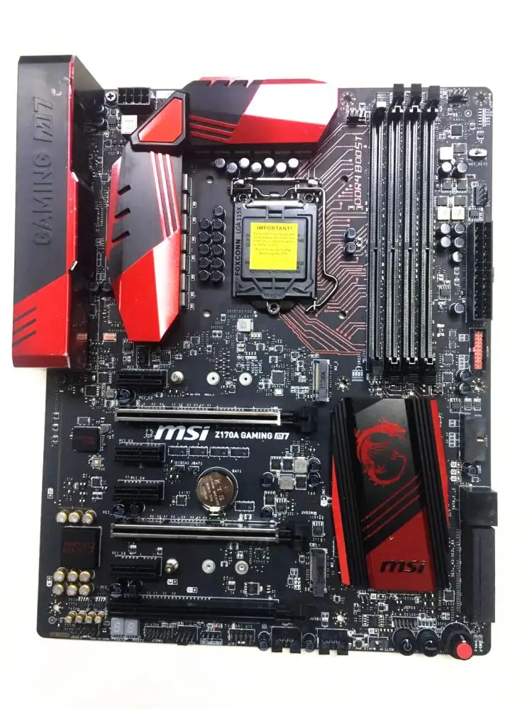 Online Original MSI Motherboard Für Z170A GAMING M7 LGA 1151 DDR4 Für I3 I5 I7 14nm CPU USB3.0 USB3.1 64 GB Z170 M.2 Desktop Motherboard