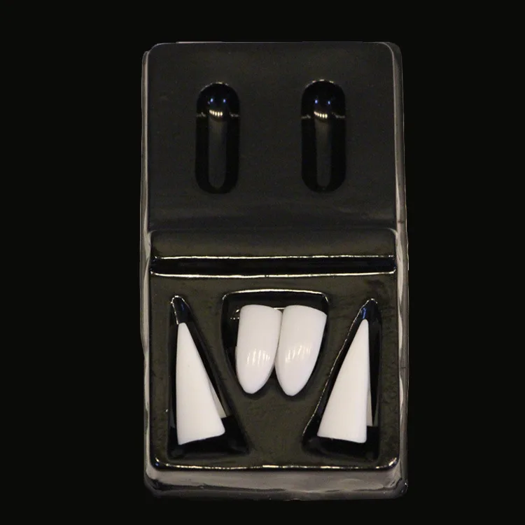 Вечерние ужасающие забавные наряд клоунессы Зубы вампира Хэллоуин вечерние