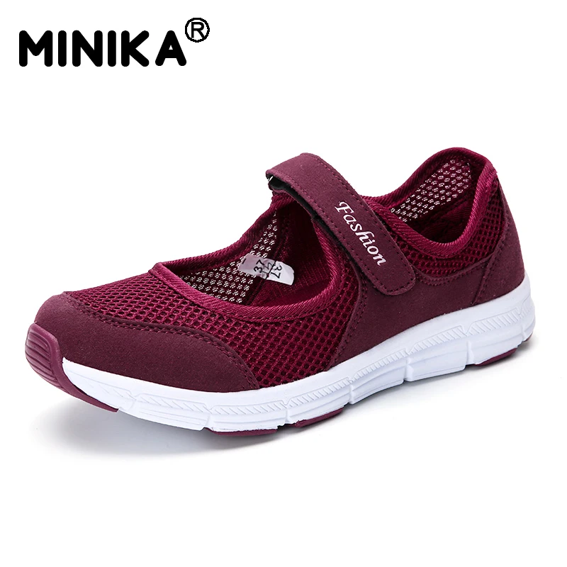 Minika/Женская обувь повседневная спортивная на плоской подошве модная прогулочная