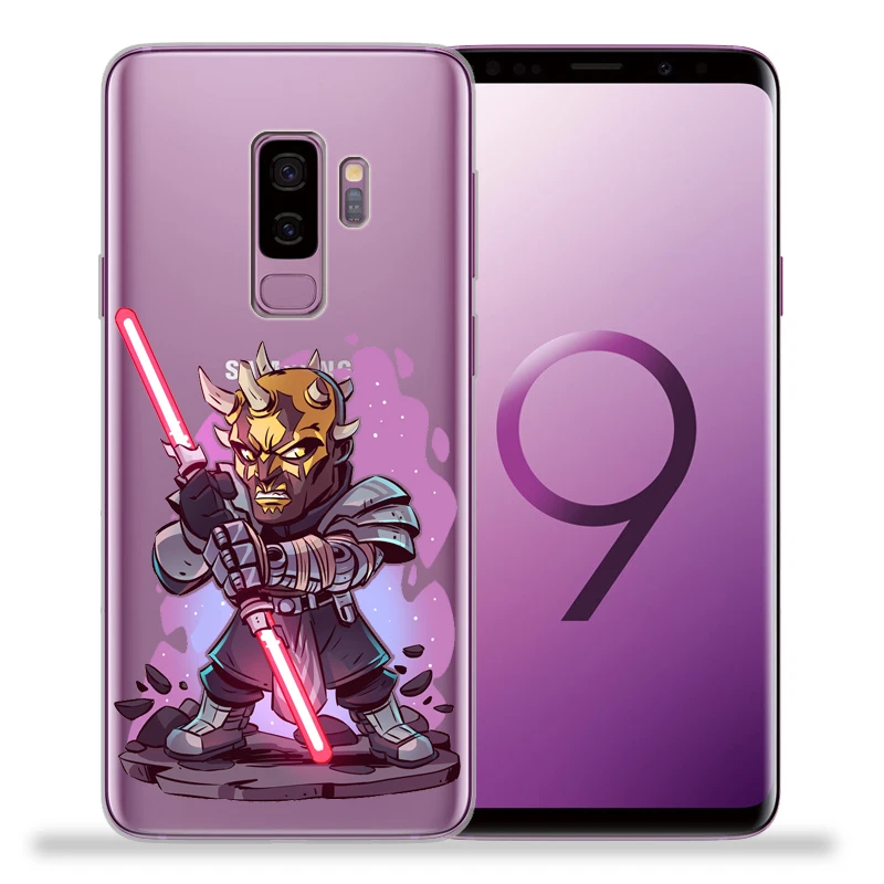 Звездные войны для крышки samsung Galaxy S9 S8 S10 плюс S7 S6 край S10 Lite Примечание 8 9 Дарт Вейдер R2-D2 йода Мягкая Обложка Etui