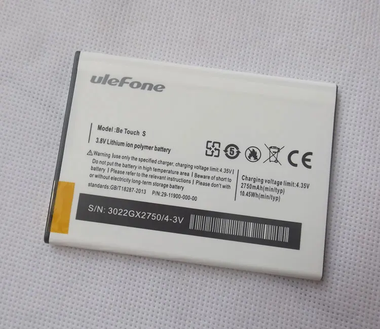 Новый оригинальный аккумулятор be touch 2 2750 мач для 5 дюймовой звезды ulefone 3|phone battery