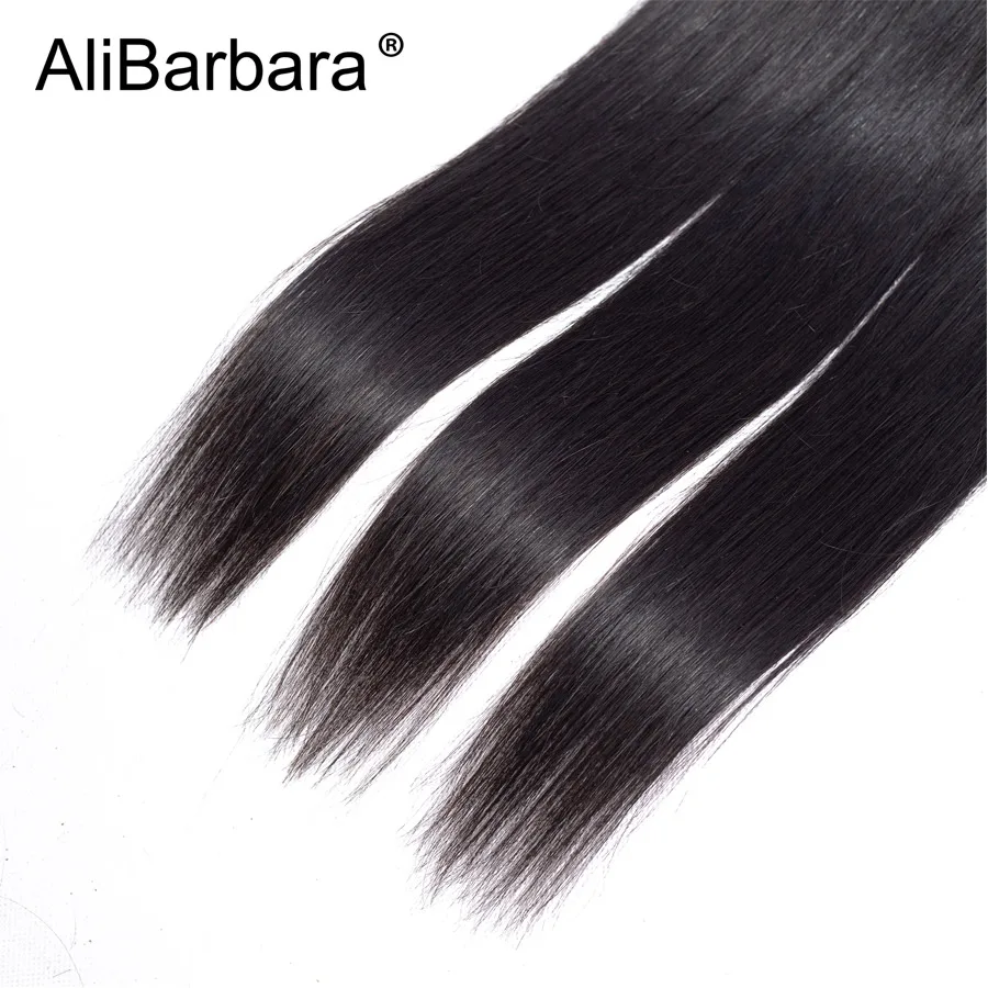 AliBarbara волосы прямые Малайзии ткань 50 грамм на связку (bundle) человеческих волос 4