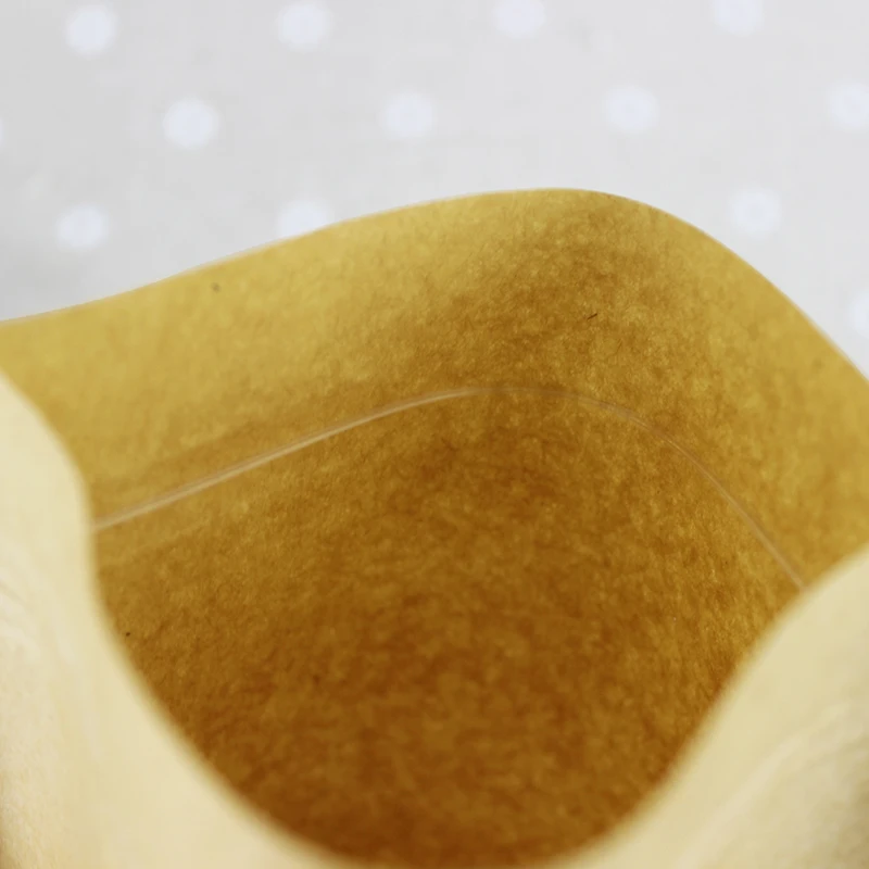 Стоячая коричневая крафт-бумага матовая оконная сумка стандарпосылка упаковка