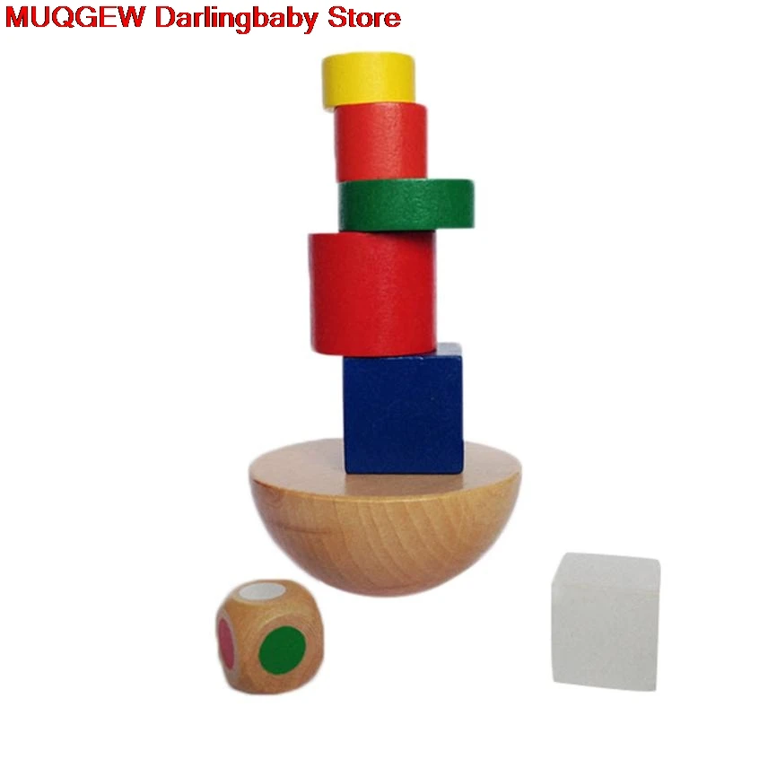 Деревянные Обучающие Детские игры блоки строительные конструкции забавные