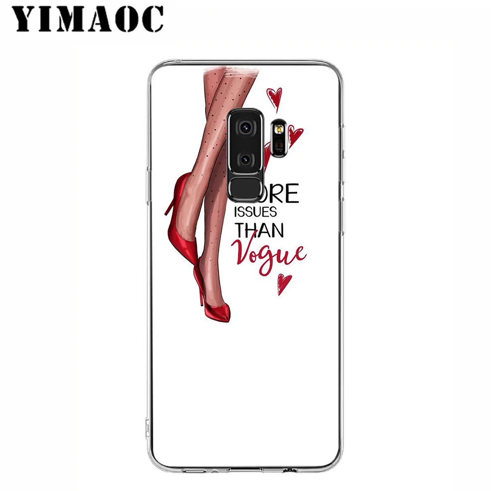 More Issues than Vogue Мягкий силиконовый чехол для samsung Galaxy S10 S10E S9 S8 плюс S7 S6 Край &amp