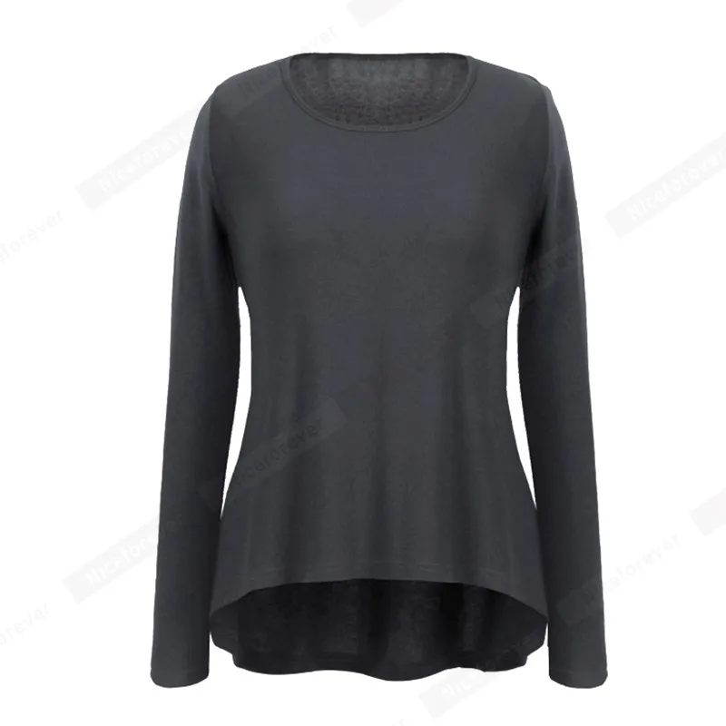 Футболки в Корейском стиле хлопковые Женские базовые модели асимметричные