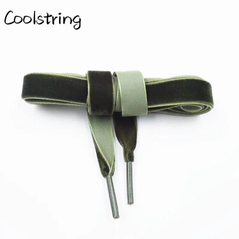 Coolstring 1,27 см(1/2 дюйма) пластиковые наконечники плоские односторонние сверхпрочные вельветовые шнурки для спортивной обуви одна пара Прямая поставка