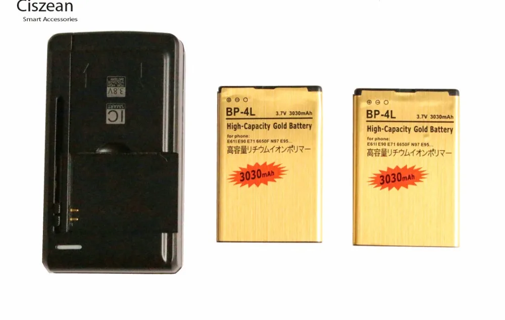 Сменный аккумулятор для Nokia E61i E90 3030/F/T E63 E71/x E72 E73 N97 E95 6650 E52 E55 6790 мАч 2 шт.|battery gold|nokia