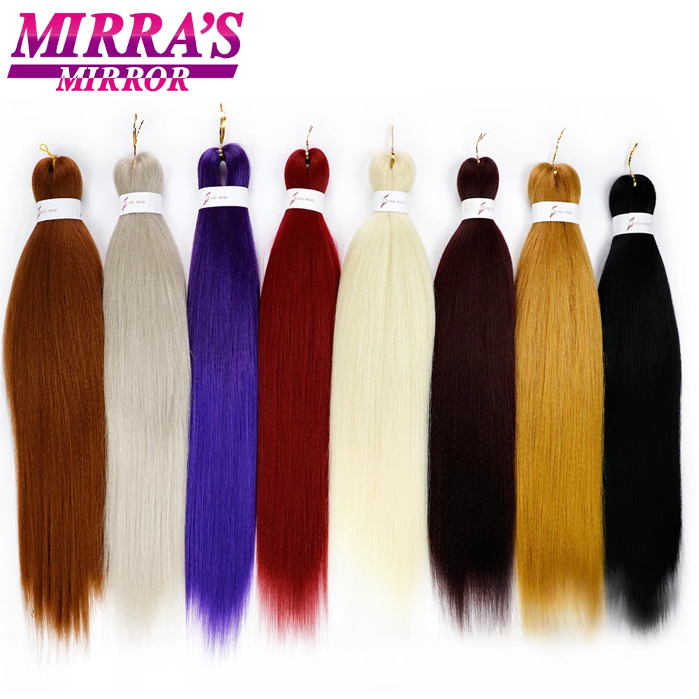 Mirra's Mirror 2" 26" омбре плетение волос для наращивания крючком легко огромные косички волосы синтетические вязанные волосы для косичек