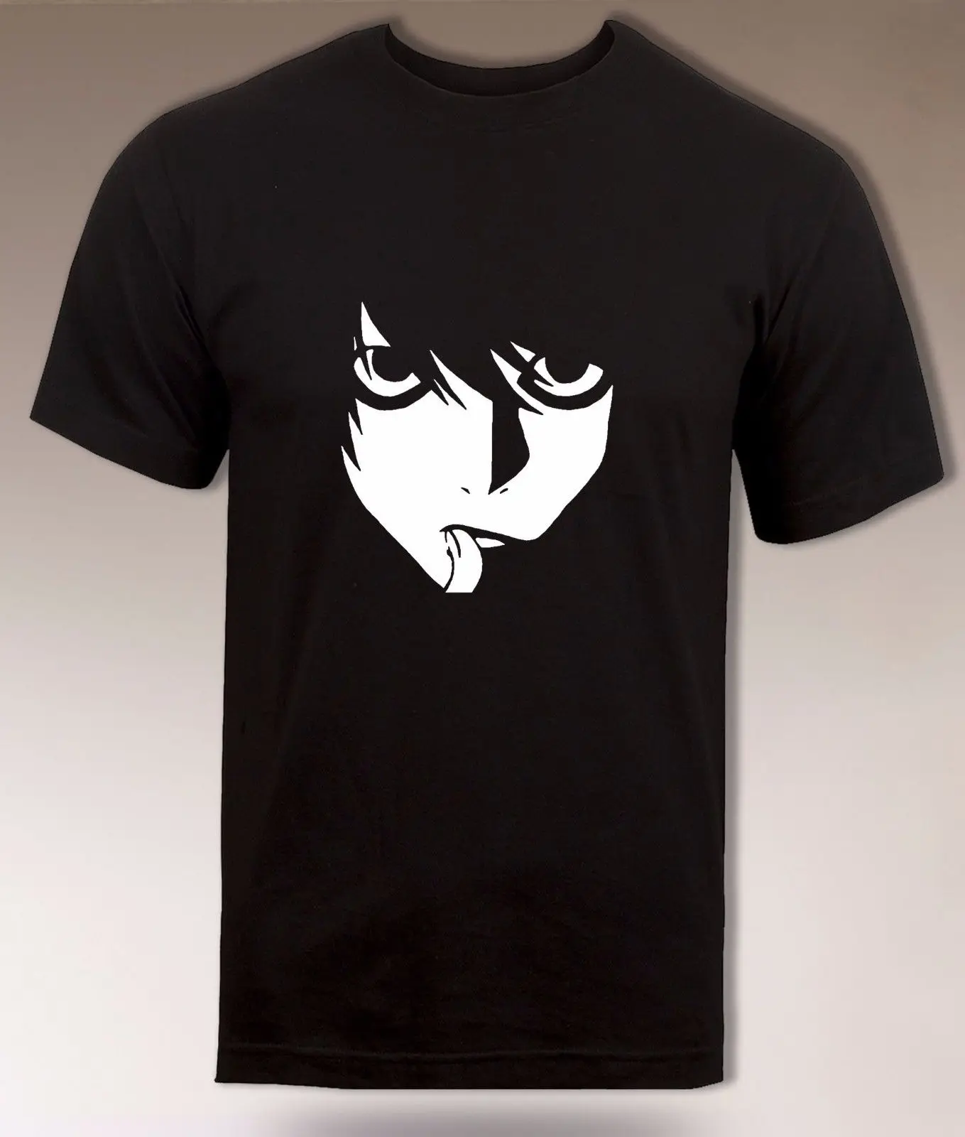Высокое качество Custom L Death Note майка best детектив аниме T Для мужчин из хлопка с