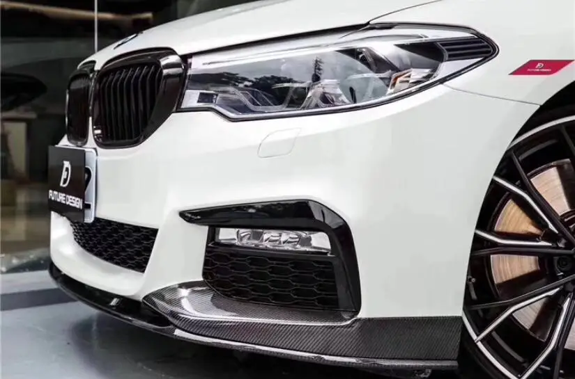 Углеродное волокно Передние Губы разветвители бампер фартуки чашки щитки для BMW