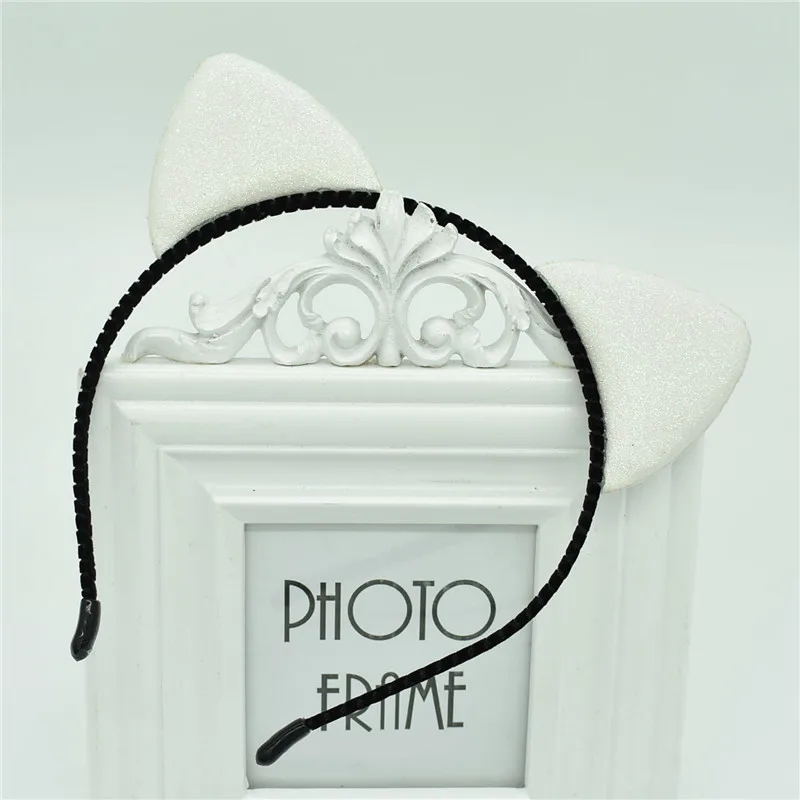 New cat ears girl headband scrub cute kid headdress for girls gift hair accessories | Детская одежда и обувь