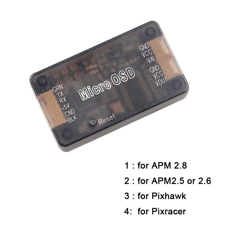 Ультра-прозрачный 3DR Micro OSD чехол для APM2.5/APM 2,6/2,8/Pixhawk PX4 Pixracer Контроллер полета для мини-квадрокоптера