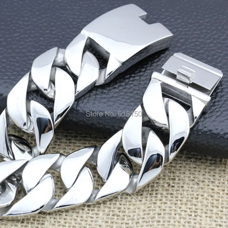 Оптовая продажа ювелирных изделий тяжелый браслет из нержавеющей стали 316L для