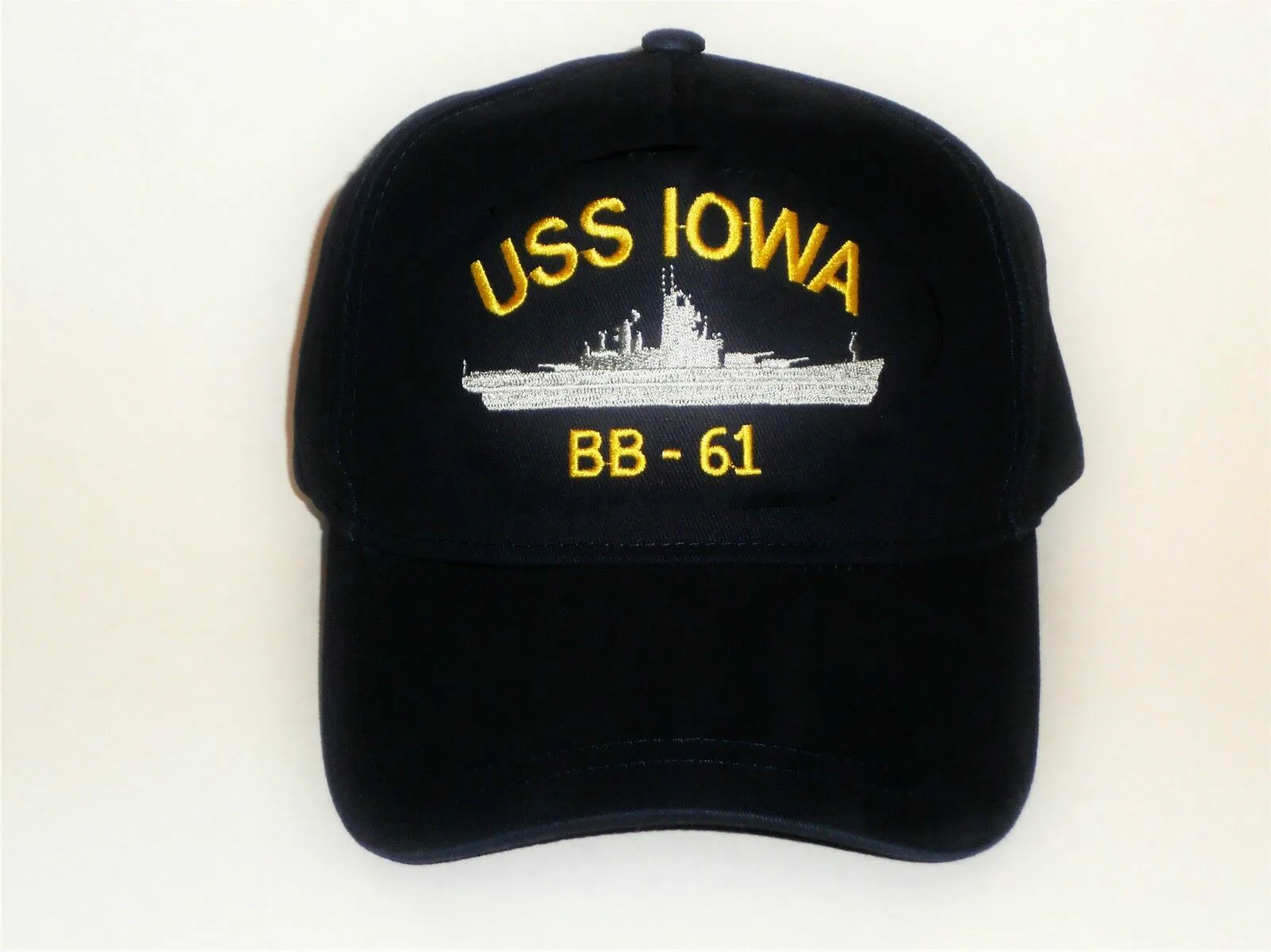 Печать USS IOWA BB 61 США морской военный корабль бейсболка Корейская война|Мужские