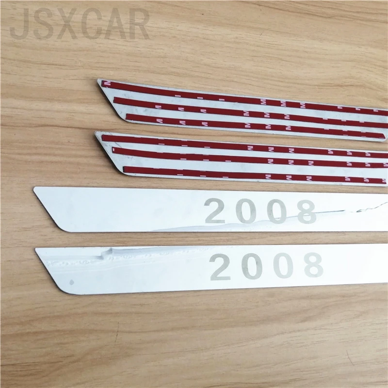 Для Peugeot 206 207 307 308 406 407 508 2008 3008 5008GT из нержавеющей стали Накладка на порог