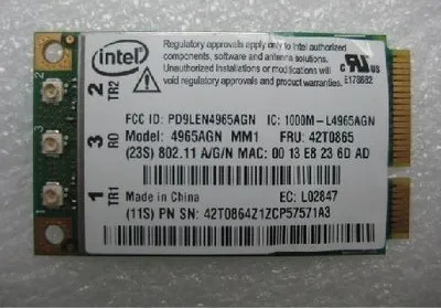 Оптовая продажа Новая беспроводная карта для Intel 4965AGN Mini PCI E IBM Lenovo Thinkpad R61 T61 X61 X61S