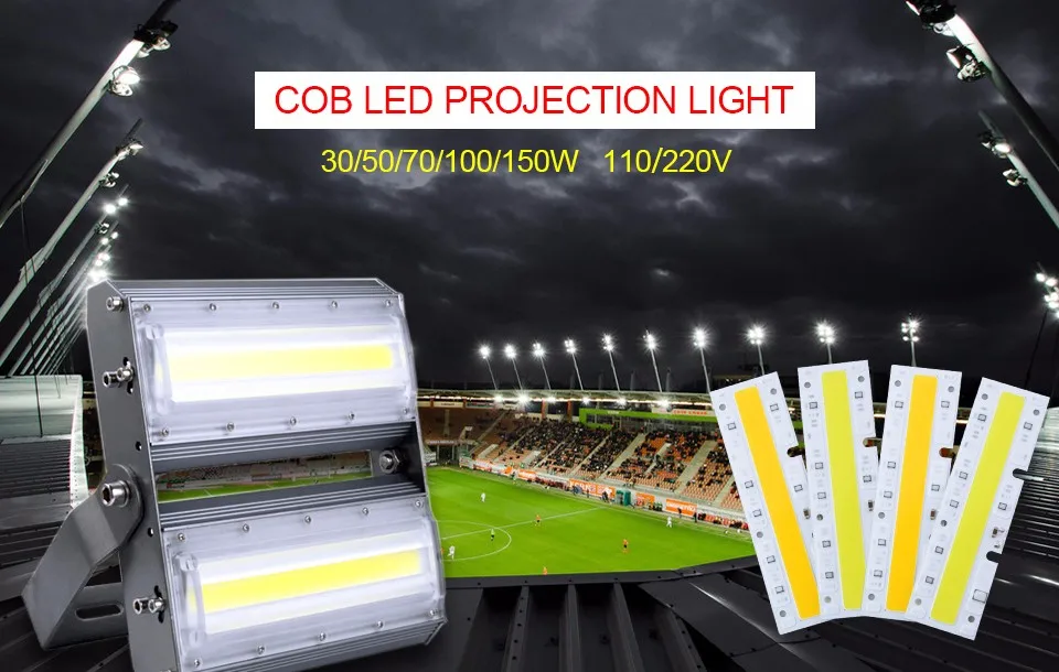 IC Smart COB светодиодный бисер 110 В 220 в 30 Вт 50 Вт 70 Вт 100 Вт 150 Вт светодиодный чип для наружного прожектора для проектора Lightsf