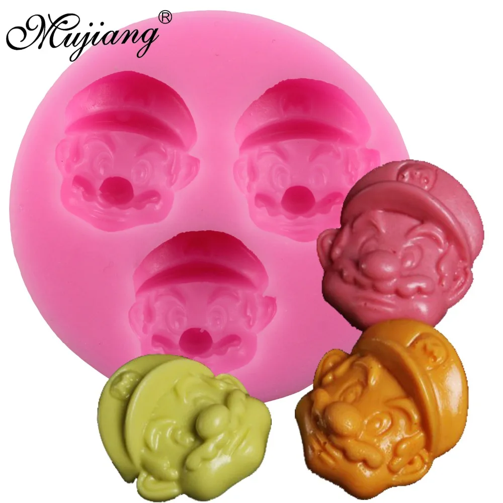 Mujiang 3D супер марио мультфильм силиконовые формы помадка торт шоколад форма для