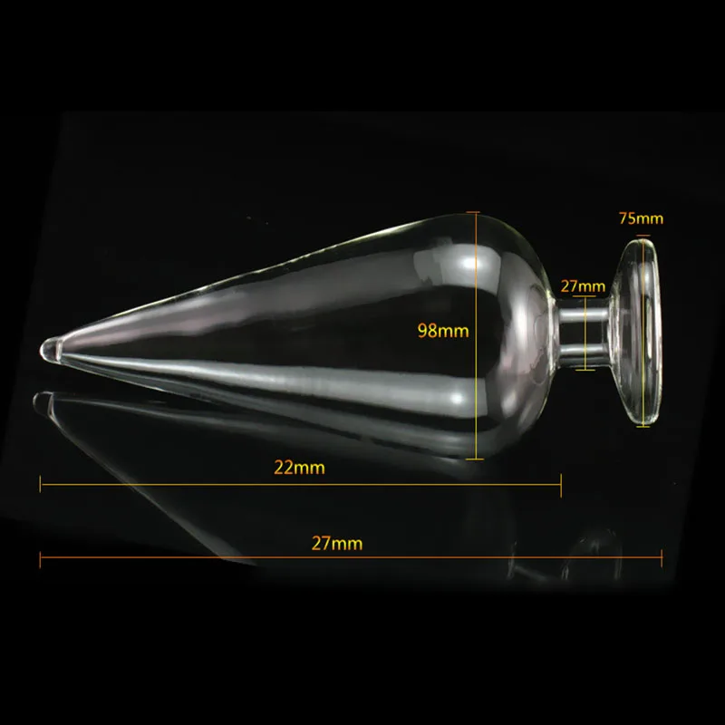 Super Huge Hollow Glass Anal Plug Dilatador Expander Butt Fist Add Water Big Sex Toys For Couples |