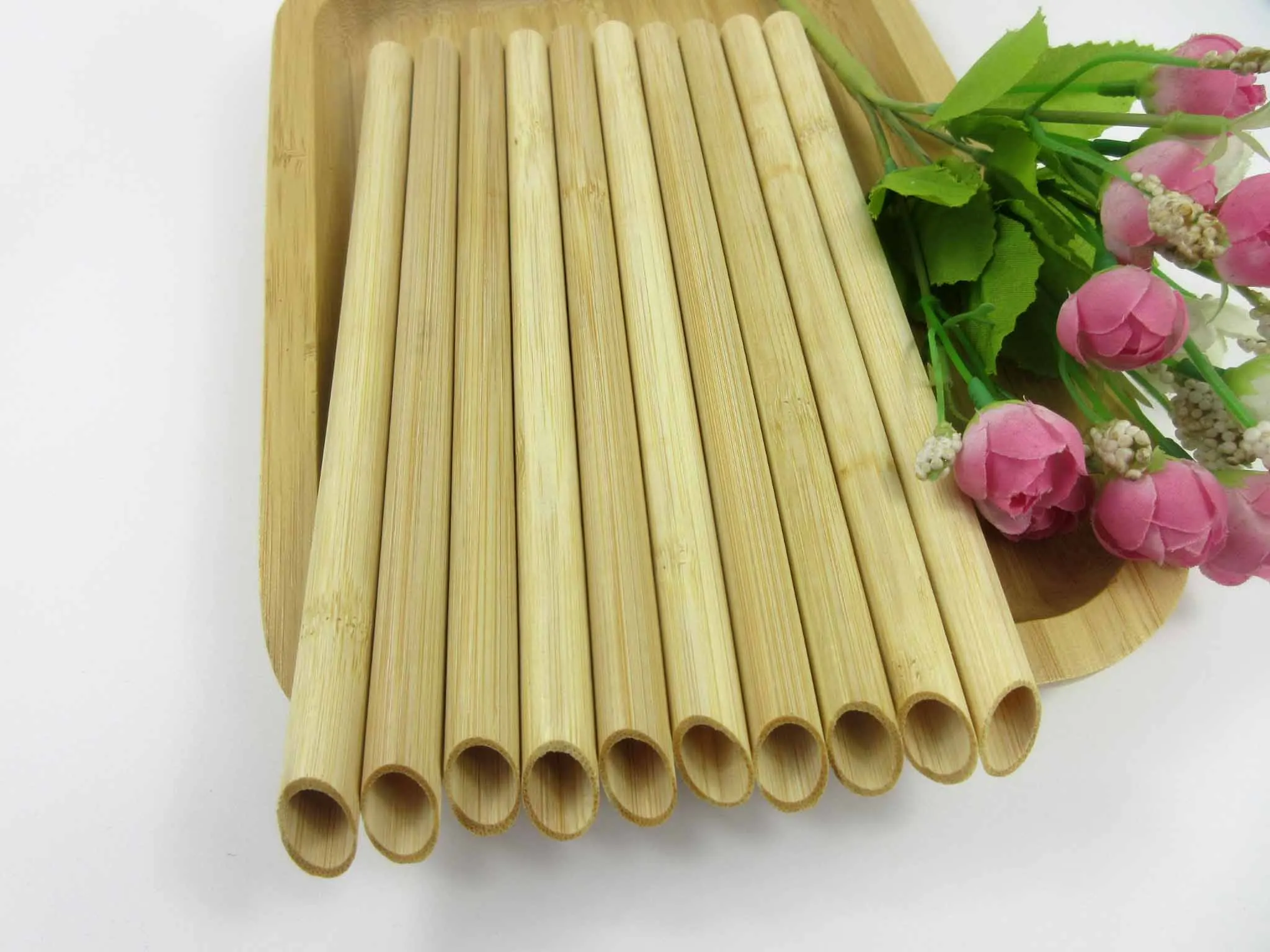 Оптовая продажа 100 шт. легкие экологически чистые многоразовые соломинки 20 см