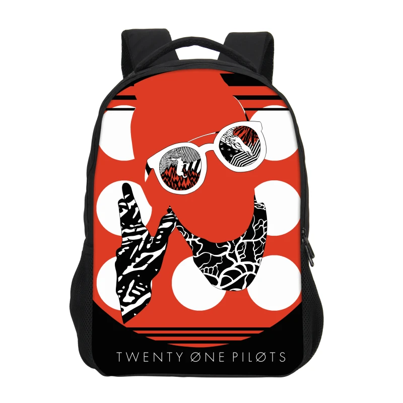 Повседневная школьная сумка Twenty One Pilots, детский школьный рюкзак для мальчиков-подростков, модный принт, сумки на плечо для ноутбука, книга Mochila - Цвет: 16
