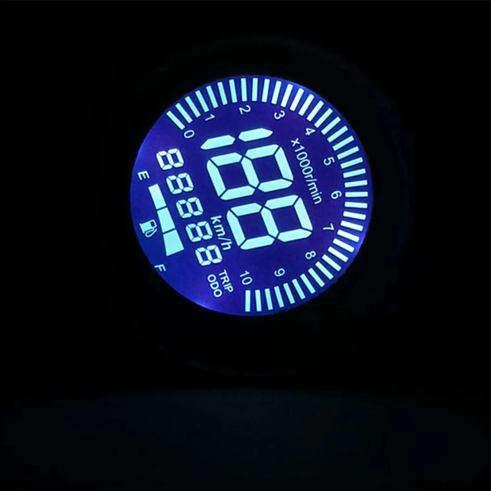 Универсальный 12V LCD Многофункциональный Цифровой Мотоцикл одометр тахометр