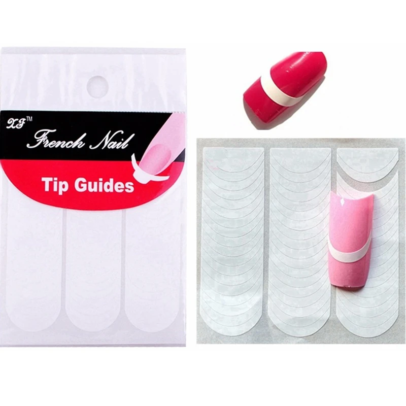 Лак для ногтей rstyle 5 пачек Французский маникюр Smile Tip Guides Сделай Сам наклейки s